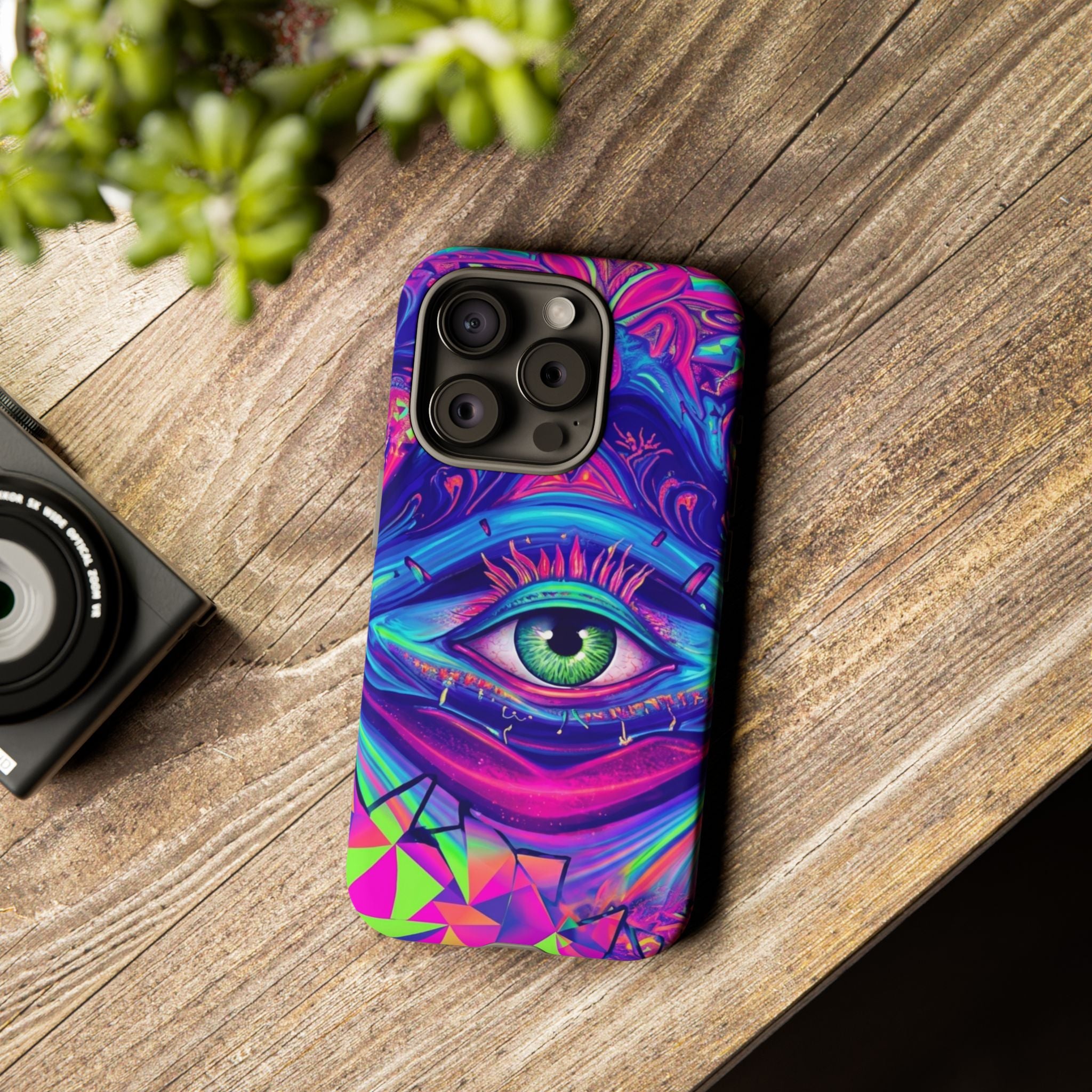 Psychedelic Third Eye Phone Case — Vibrant Retro Trippy Protective Cover