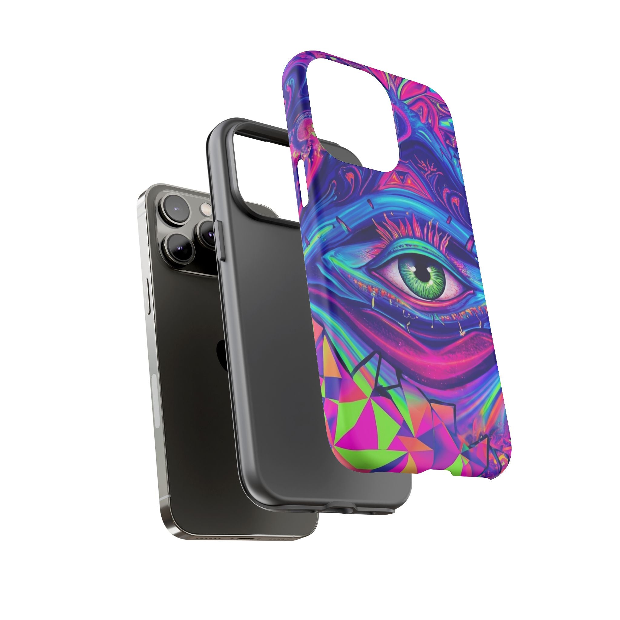 Psychedelic Third Eye Phone Case — Vibrant Retro Trippy Protective Cover