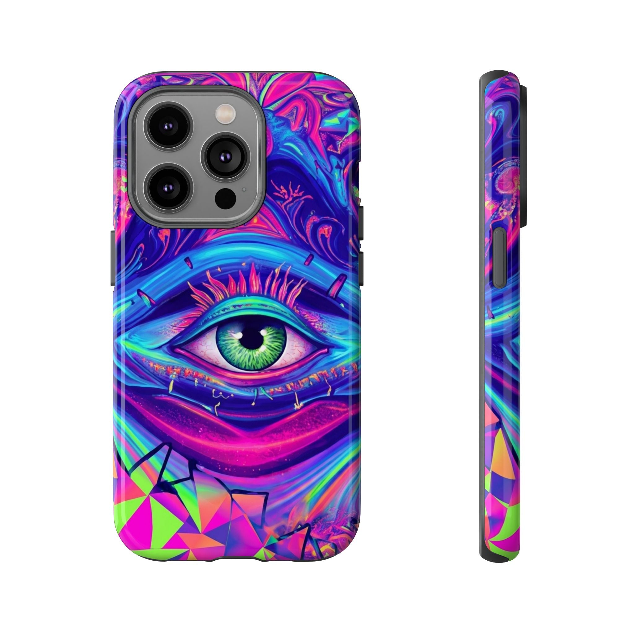 Psychedelic Third Eye Phone Case — Vibrant Retro Trippy Protective Cover