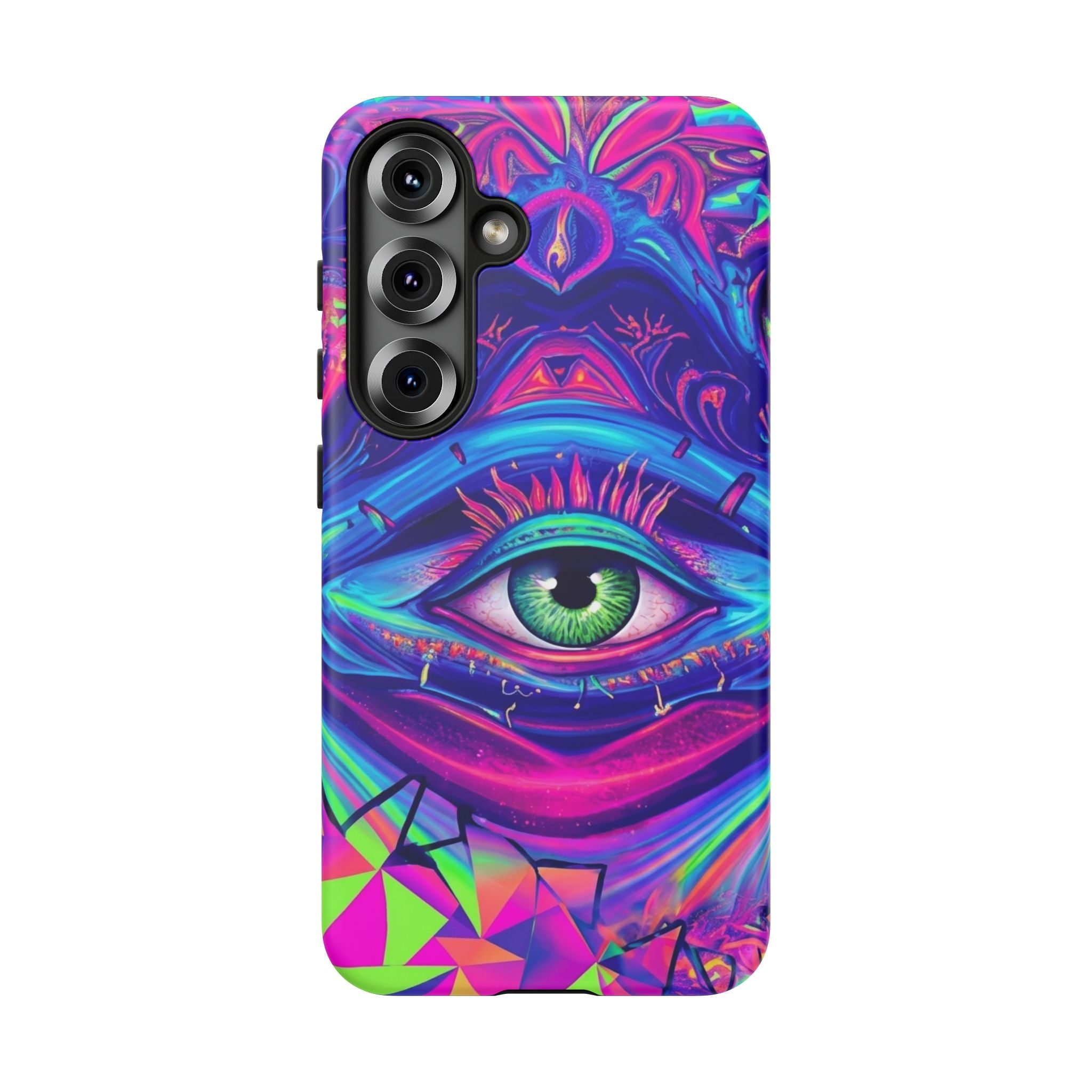Psychedelic Third Eye Phone Case — Vibrant Retro Trippy Protective Cover