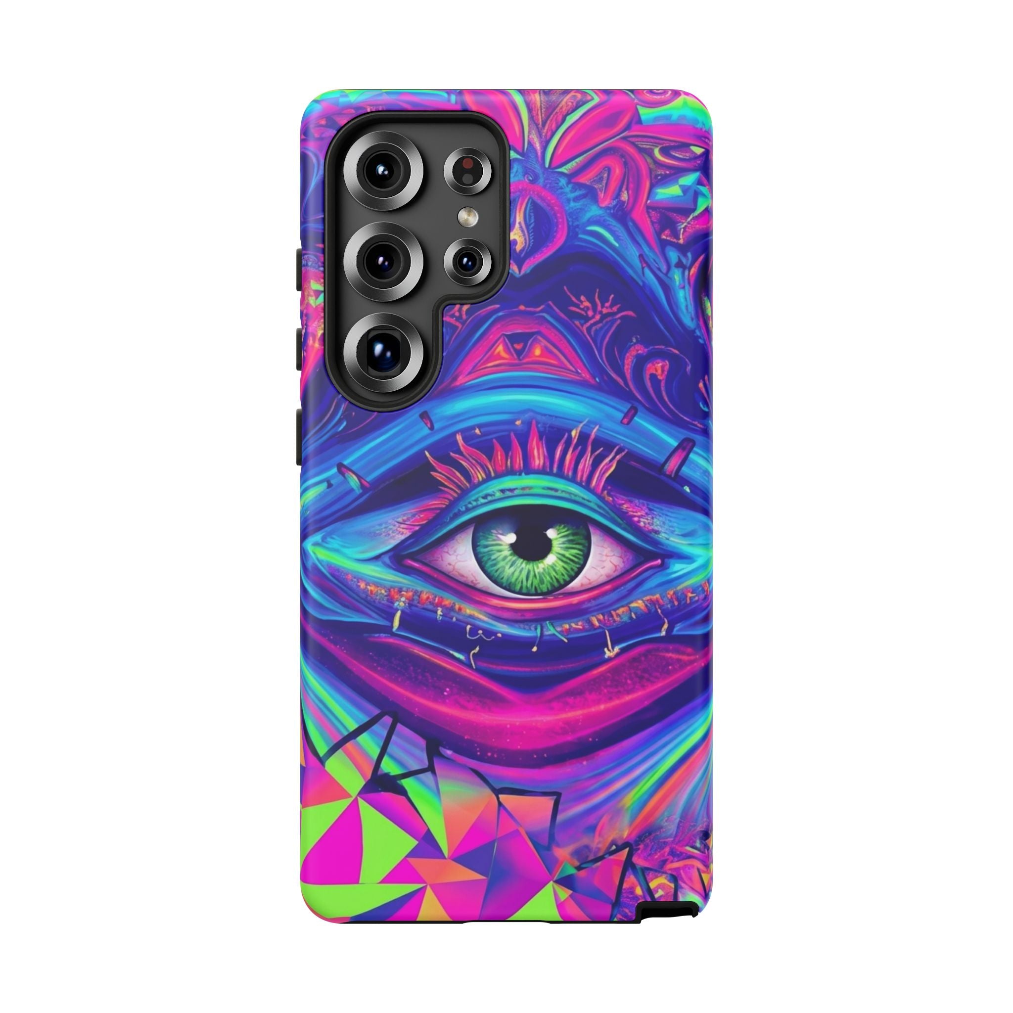 Psychedelic Third Eye Phone Case — Vibrant Retro Trippy Protective Cover