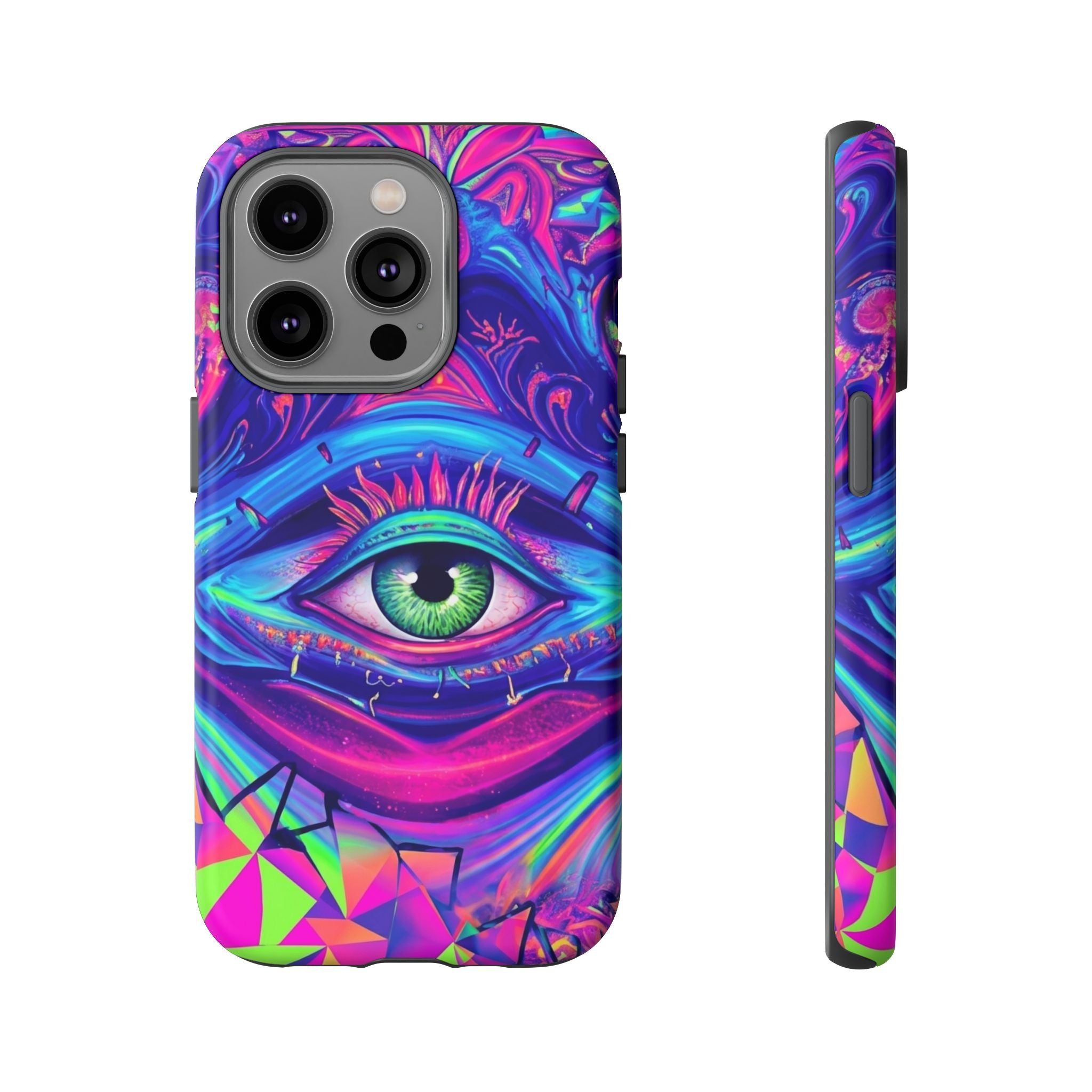 Psychedelic Third Eye Phone Case — Vibrant Retro Trippy Protective Cover