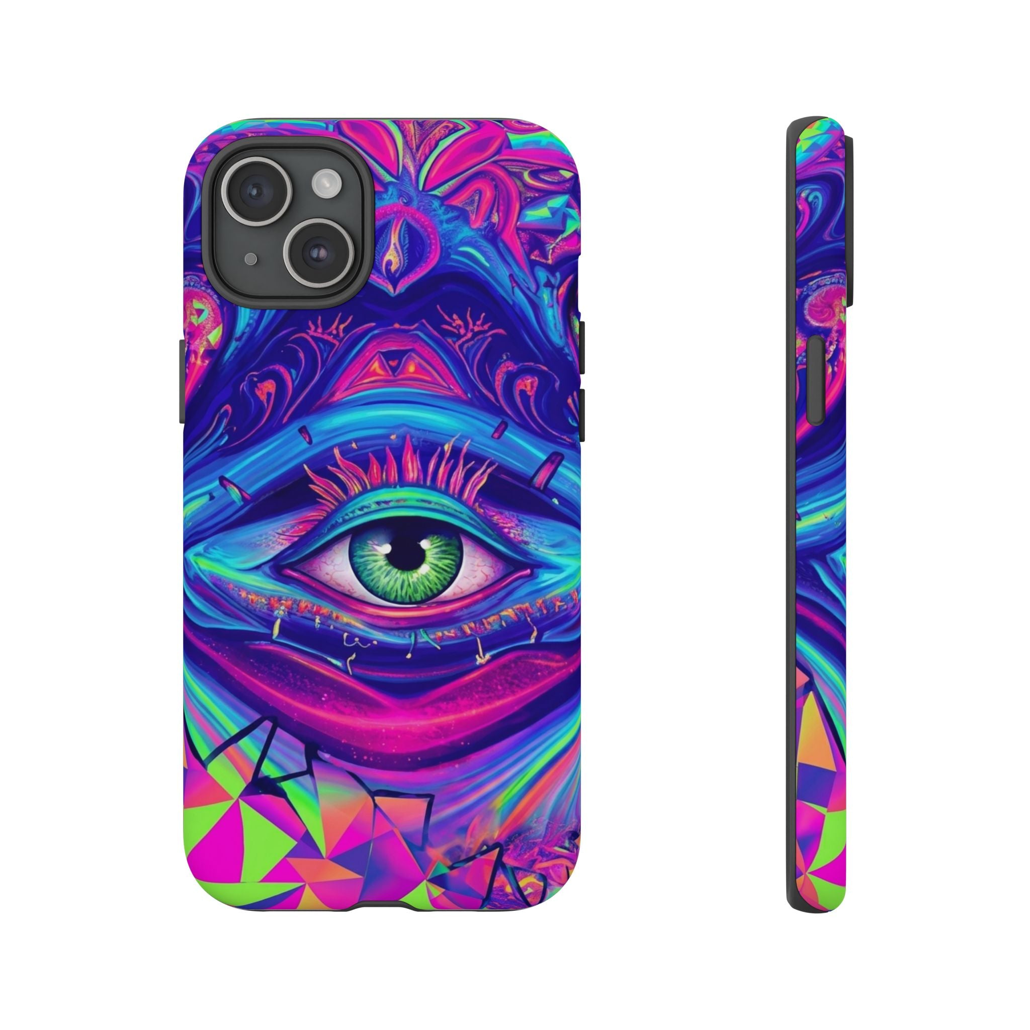 Psychedelic Third Eye Phone Case — Vibrant Retro Trippy Protective Cover
