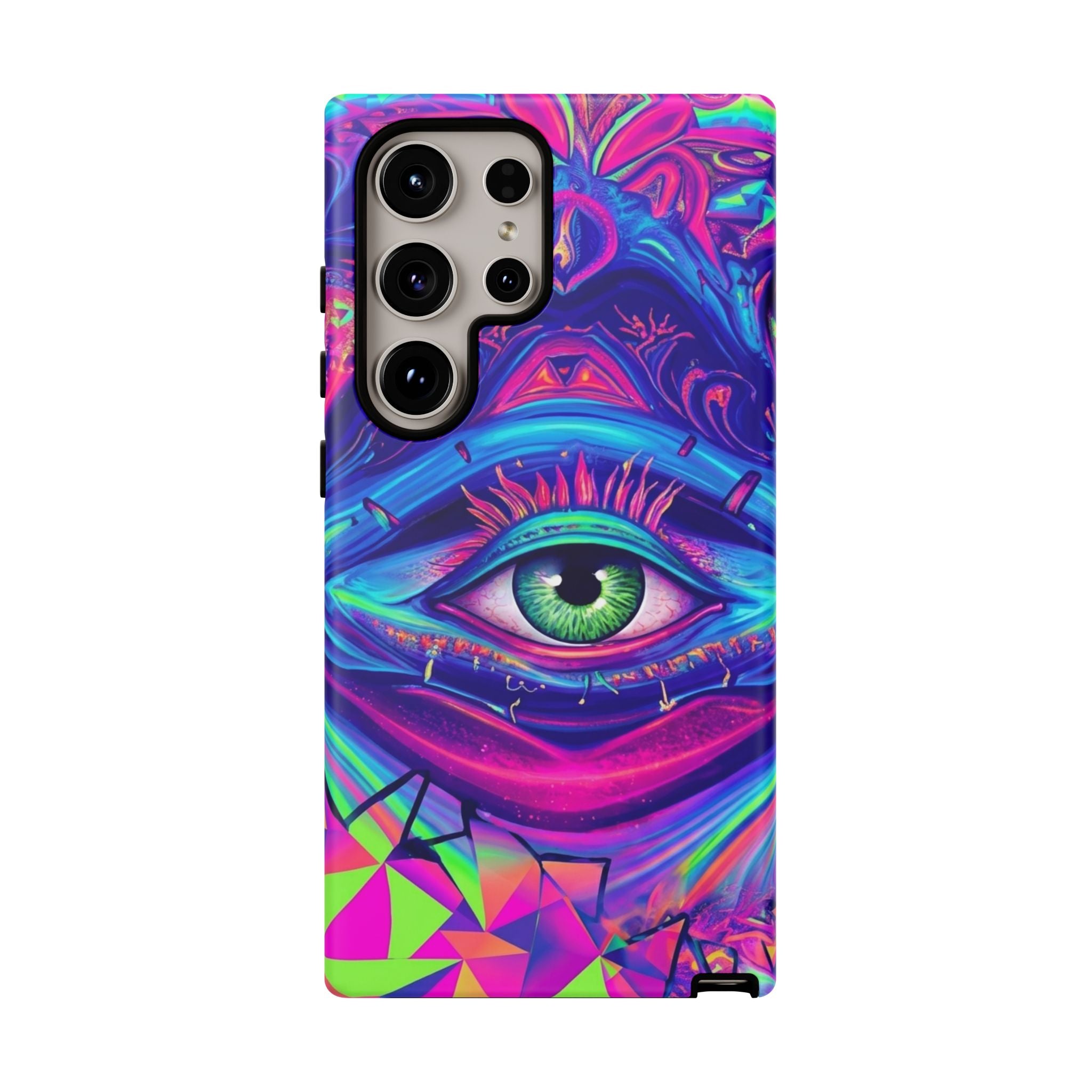 Psychedelic Third Eye Phone Case — Vibrant Retro Trippy Protective Cover