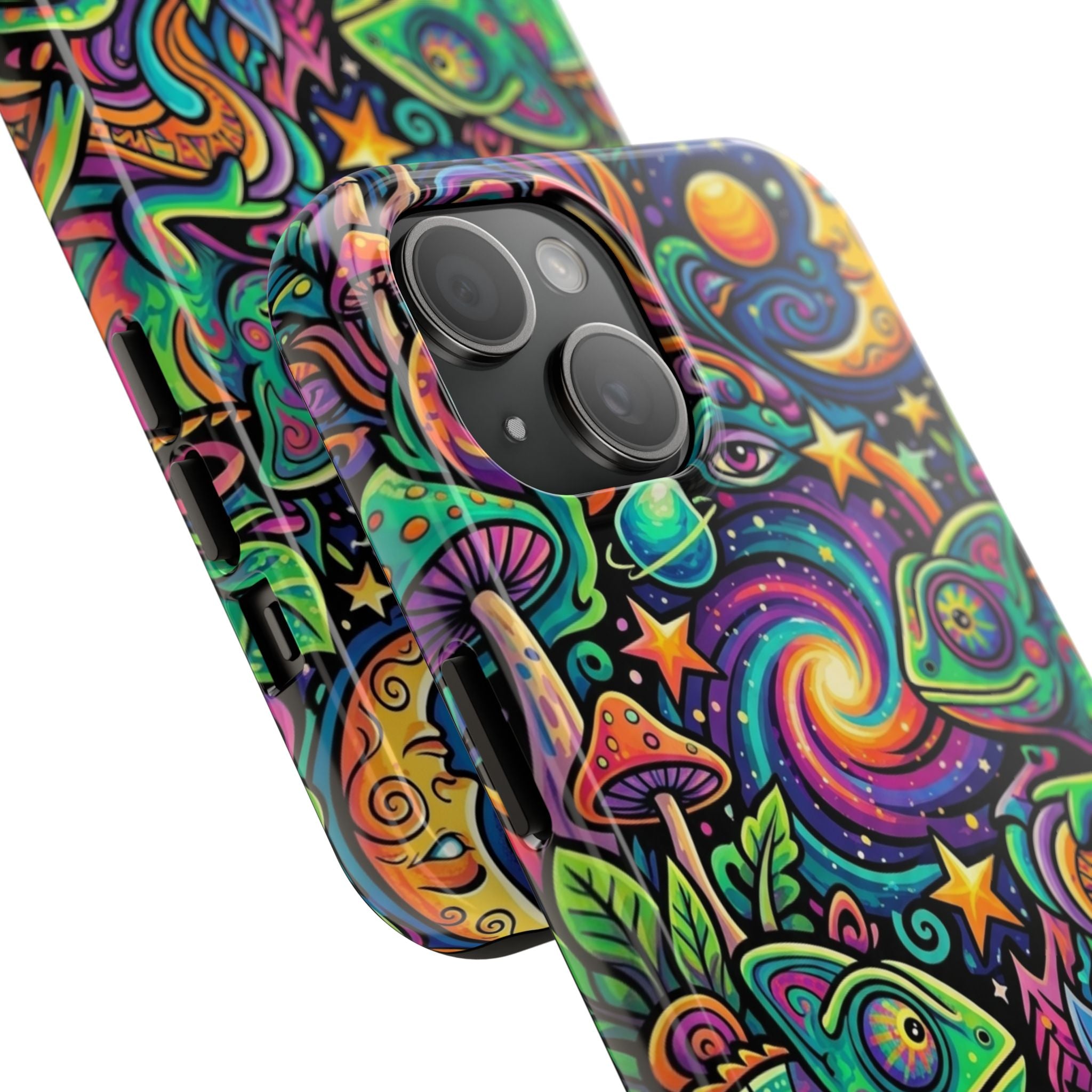 Psychedelic Chameleon Swirl Tough Phone Case