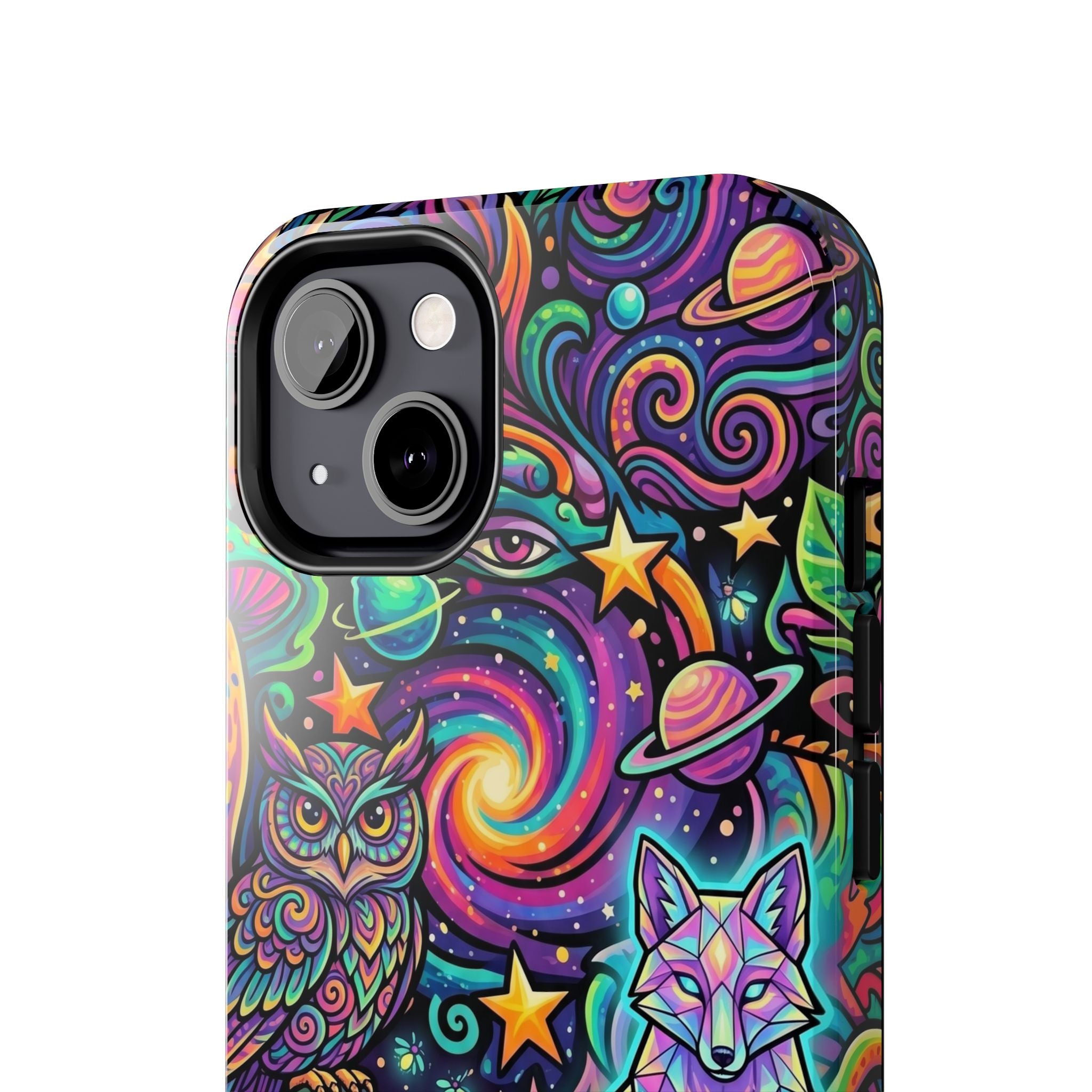 Psychedelic Owl/Wolf Tough Phone Cases