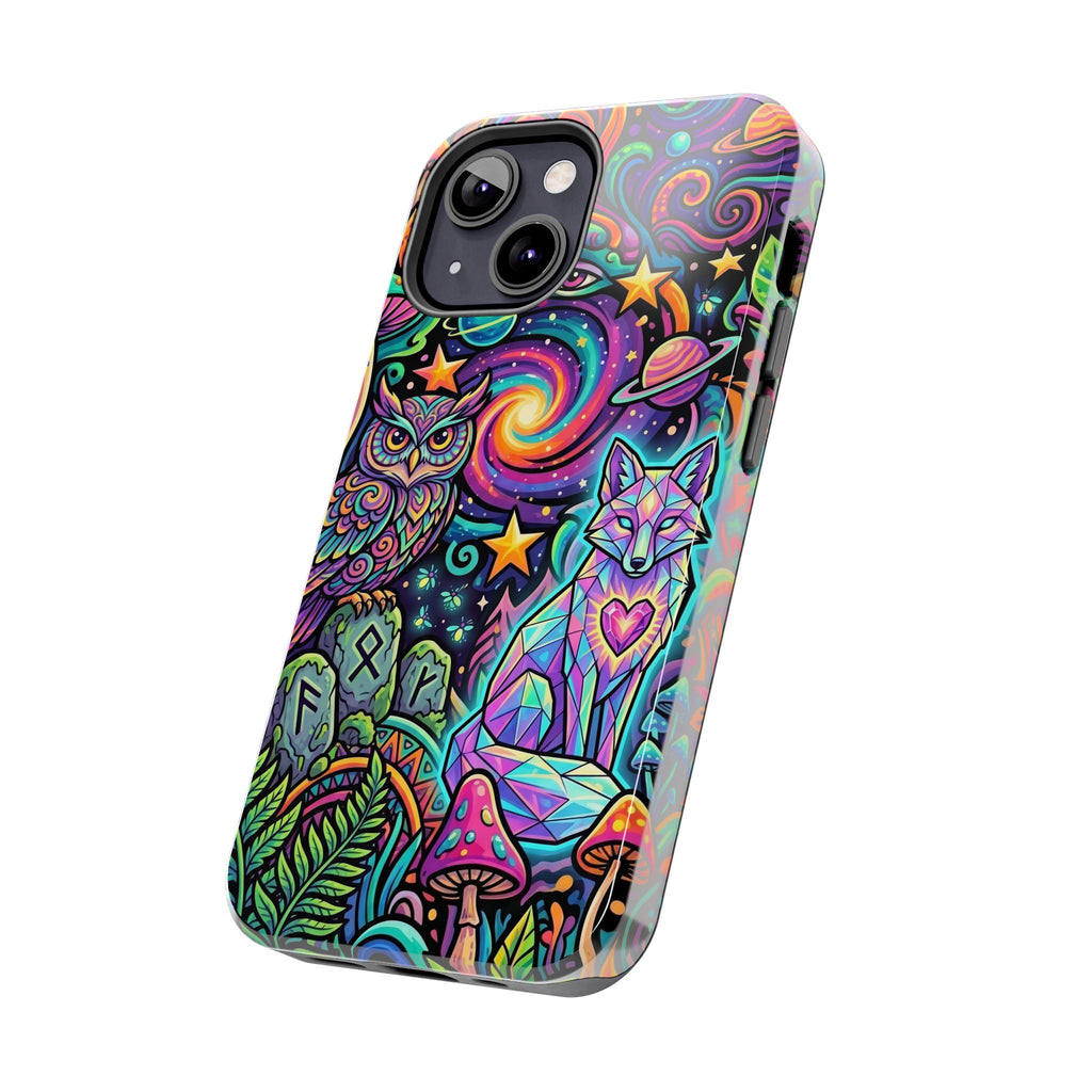 Psychedelic Owl/Wolf Tough Phone Cases