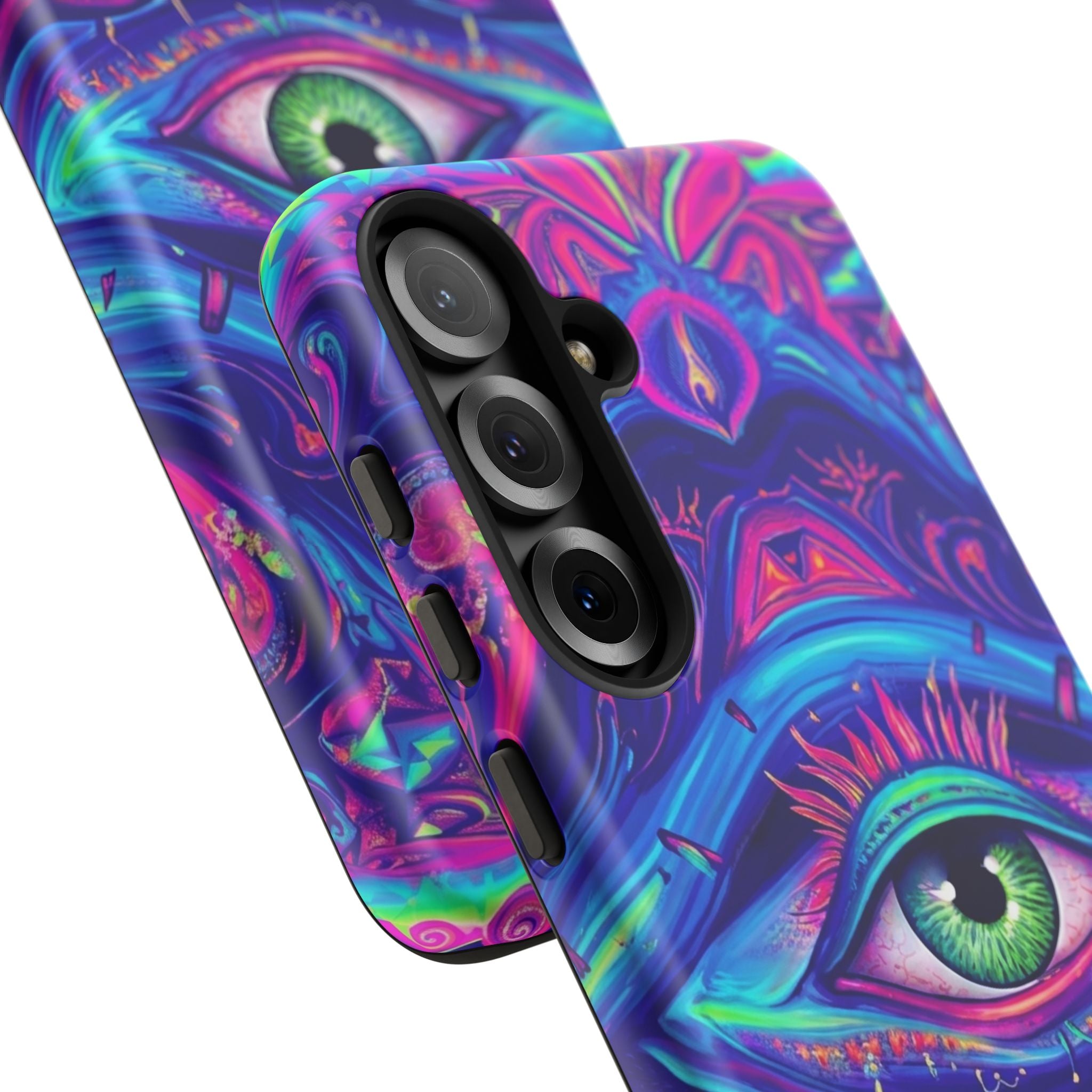 Psychedelic Third Eye Phone Case — Vibrant Retro Trippy Protective Cover