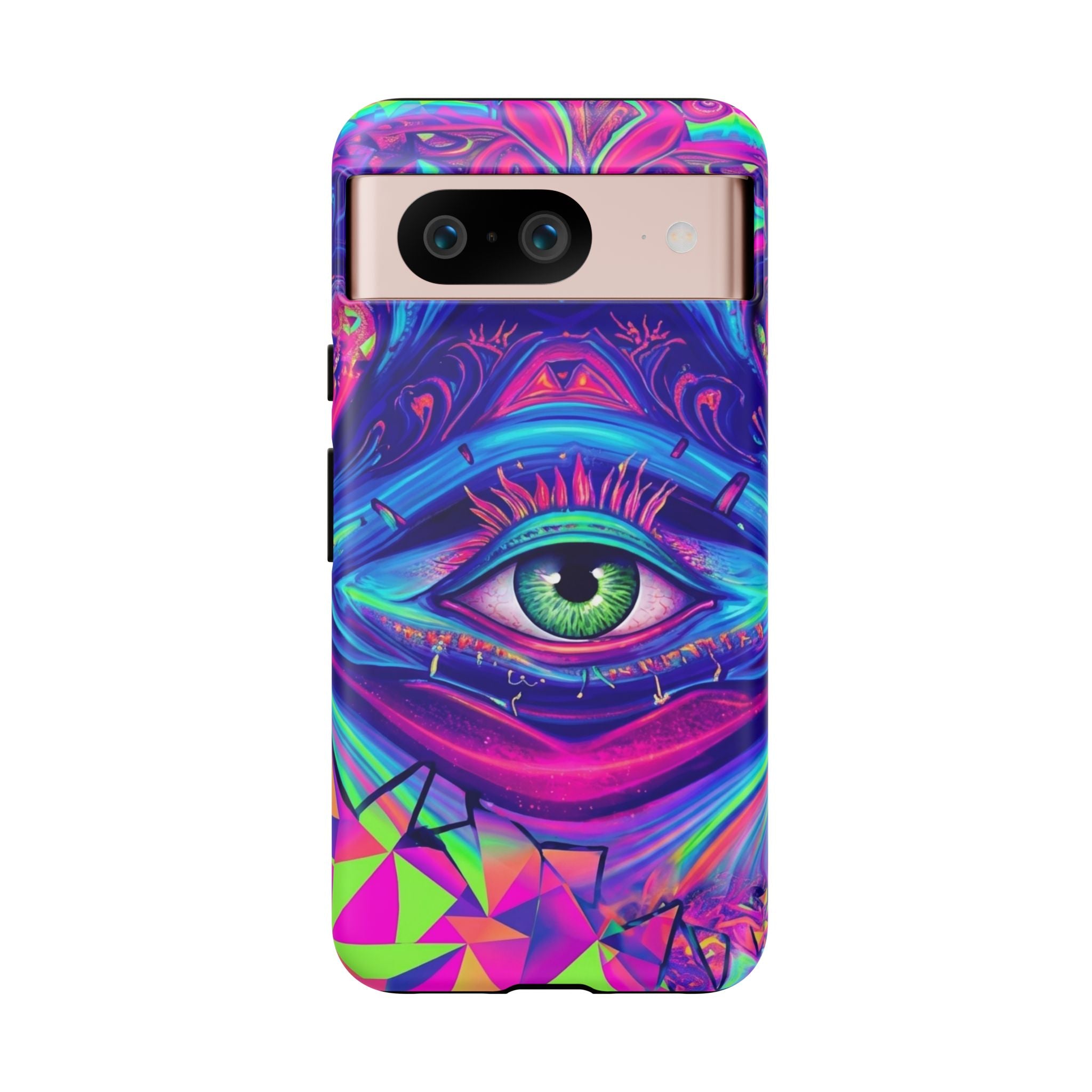 Psychedelic Third Eye Phone Case — Vibrant Retro Trippy Protective Cover
