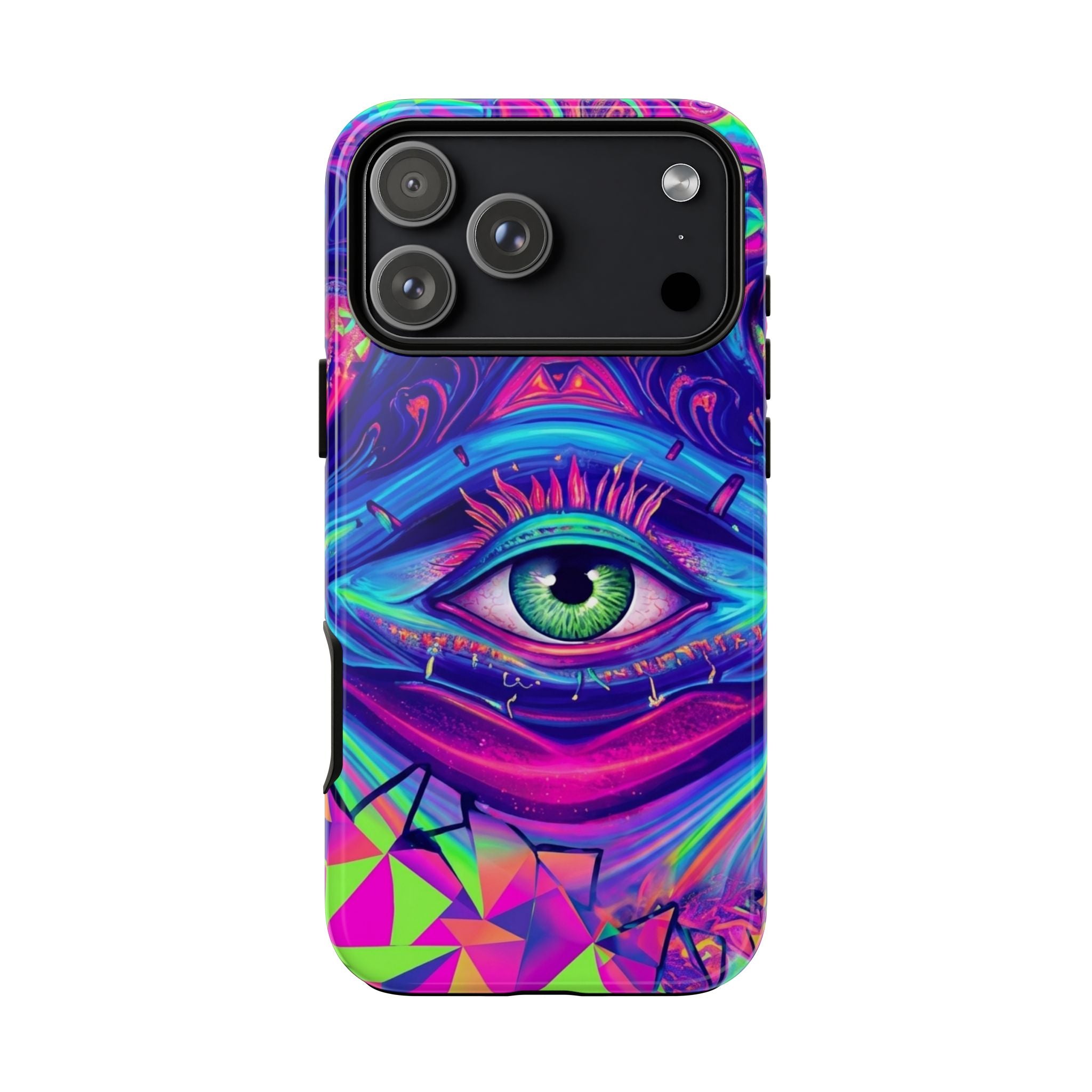 Psychedelic Third Eye Phone Case — Vibrant Retro Trippy Protective Cover