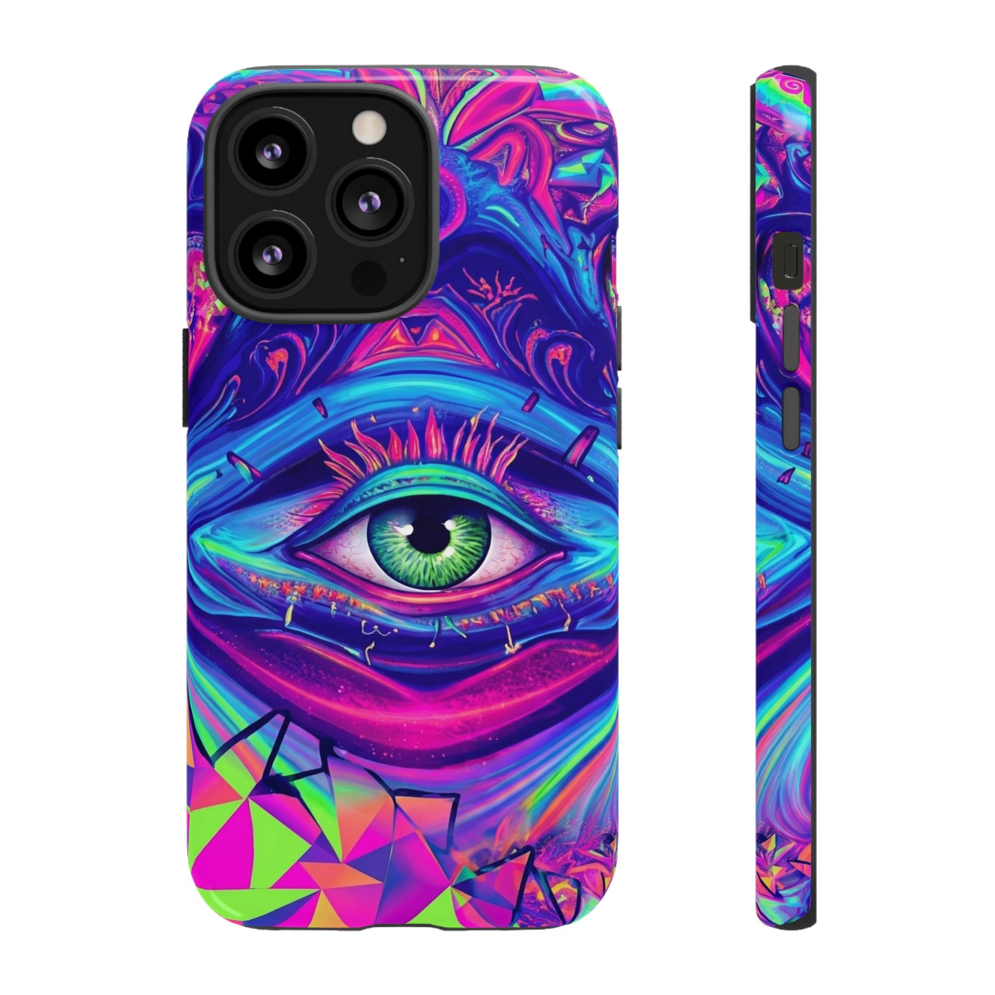 Psychedelic Third Eye Phone Case — Vibrant Retro Trippy Protective Cover