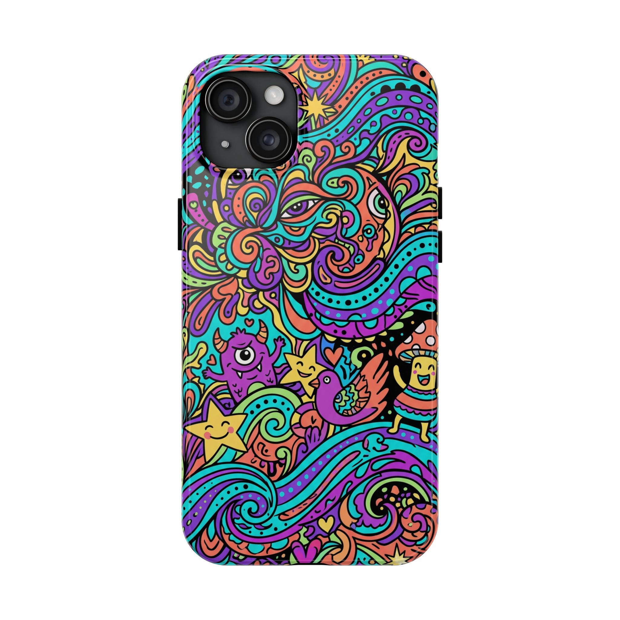 Psychedelic Doodle Wave | Tough Phone Cases