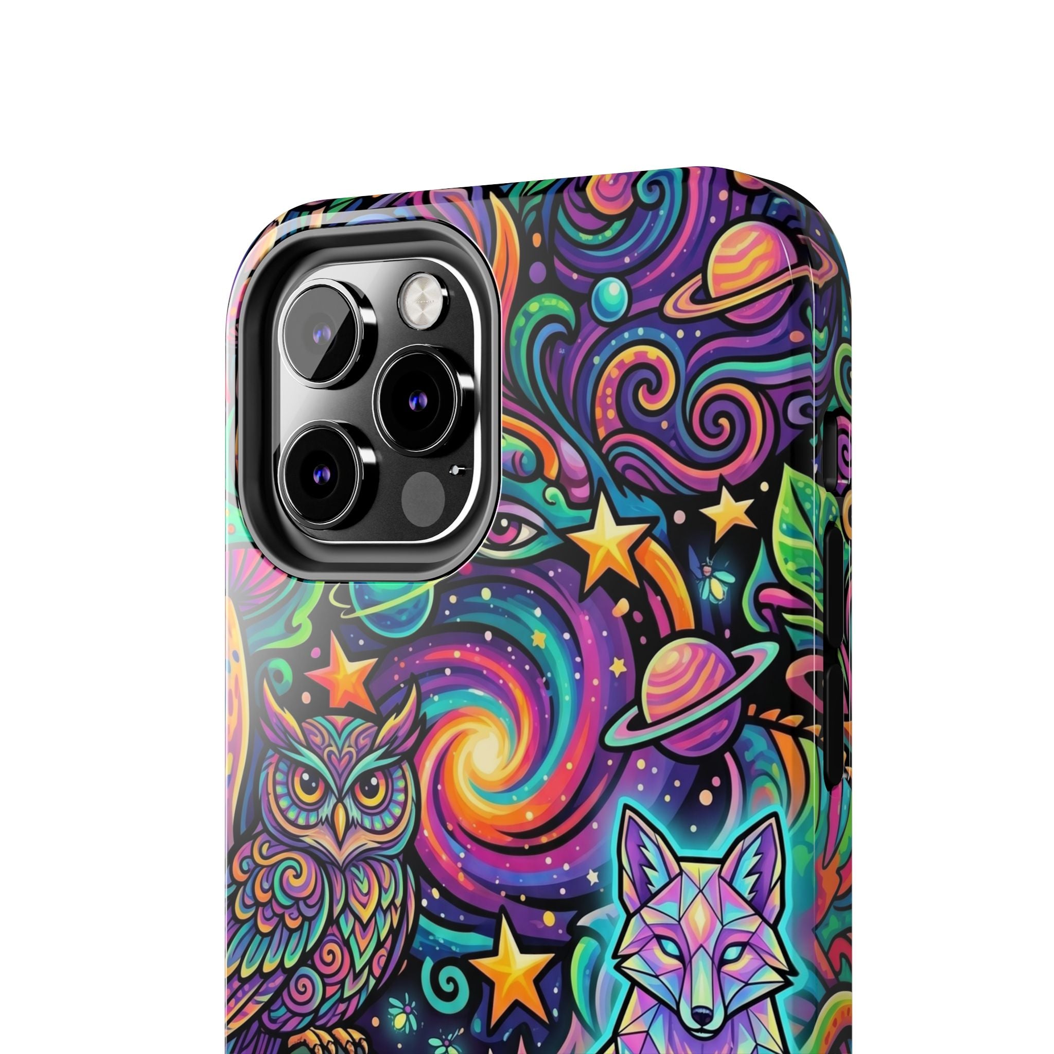 Psychedelic Owl/Wolf Tough Phone Cases
