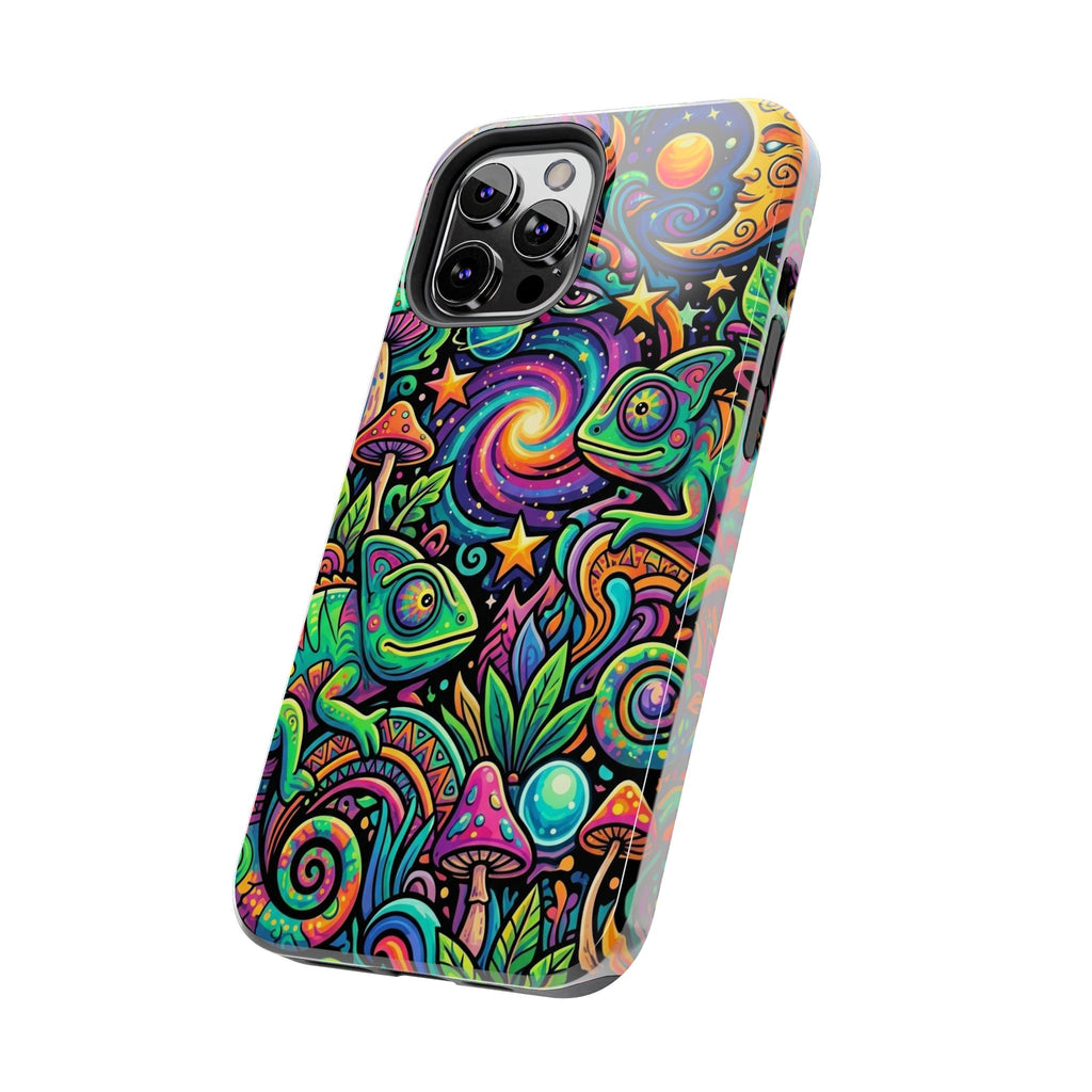 Psychedelic Chameleon Swirl Tough Phone Case