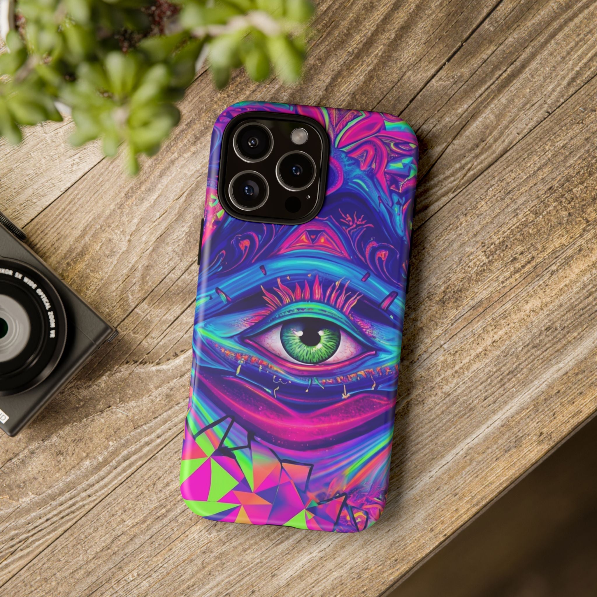 Psychedelic Third Eye Phone Case — Vibrant Retro Trippy Protective Cover