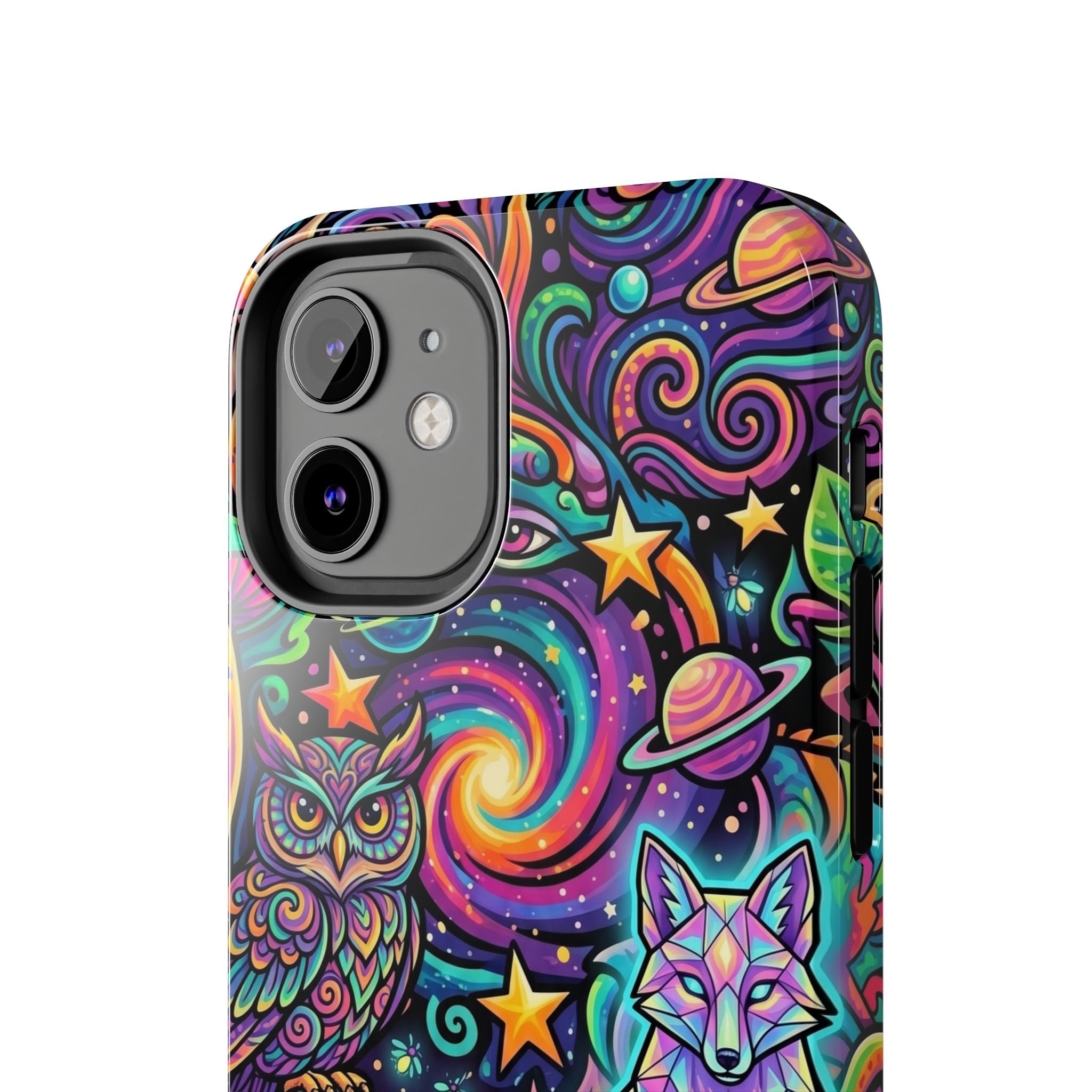 Psychedelic Owl/Wolf Tough Phone Cases