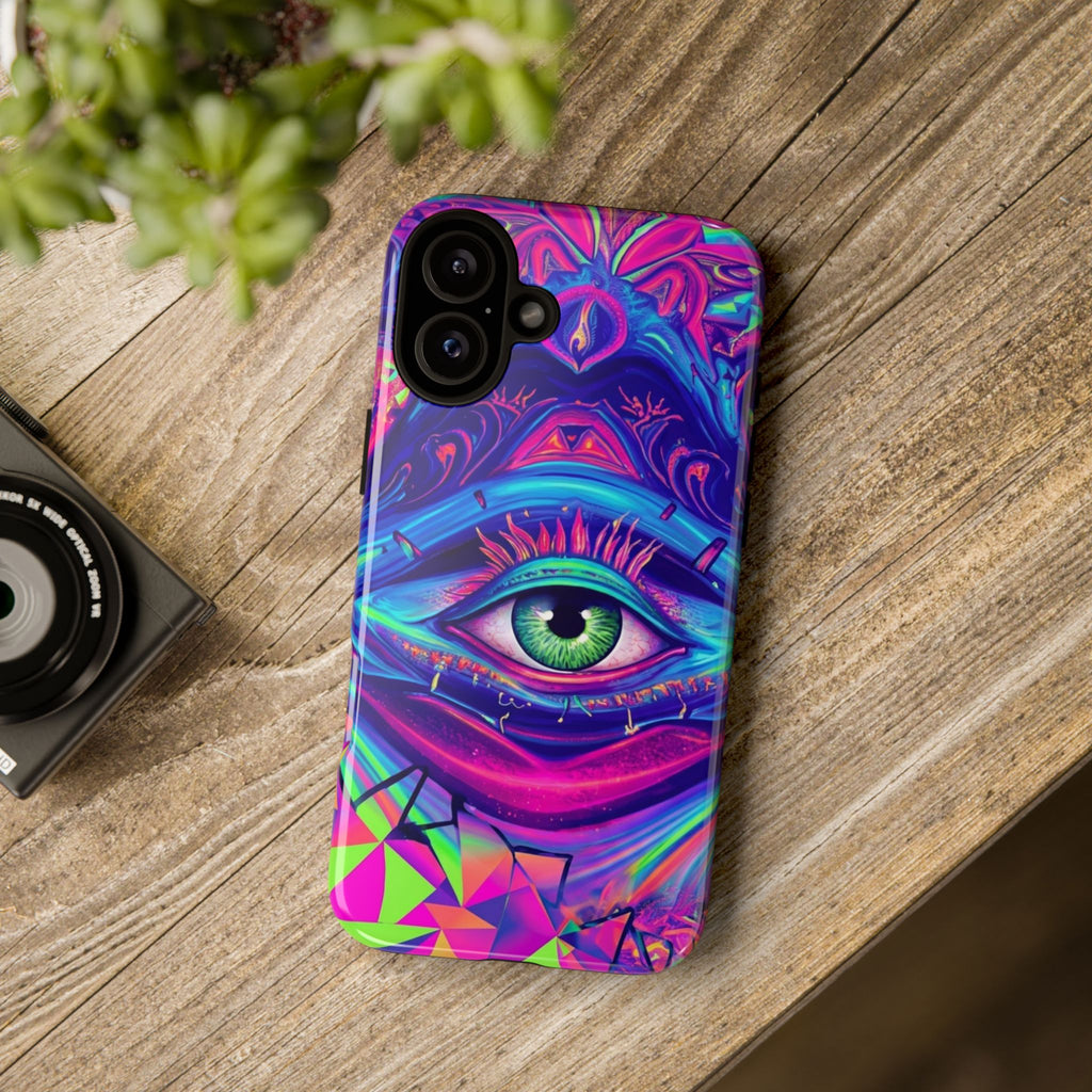 Psychedelic Third Eye Phone Case — Vibrant Retro Trippy Protective Cover
