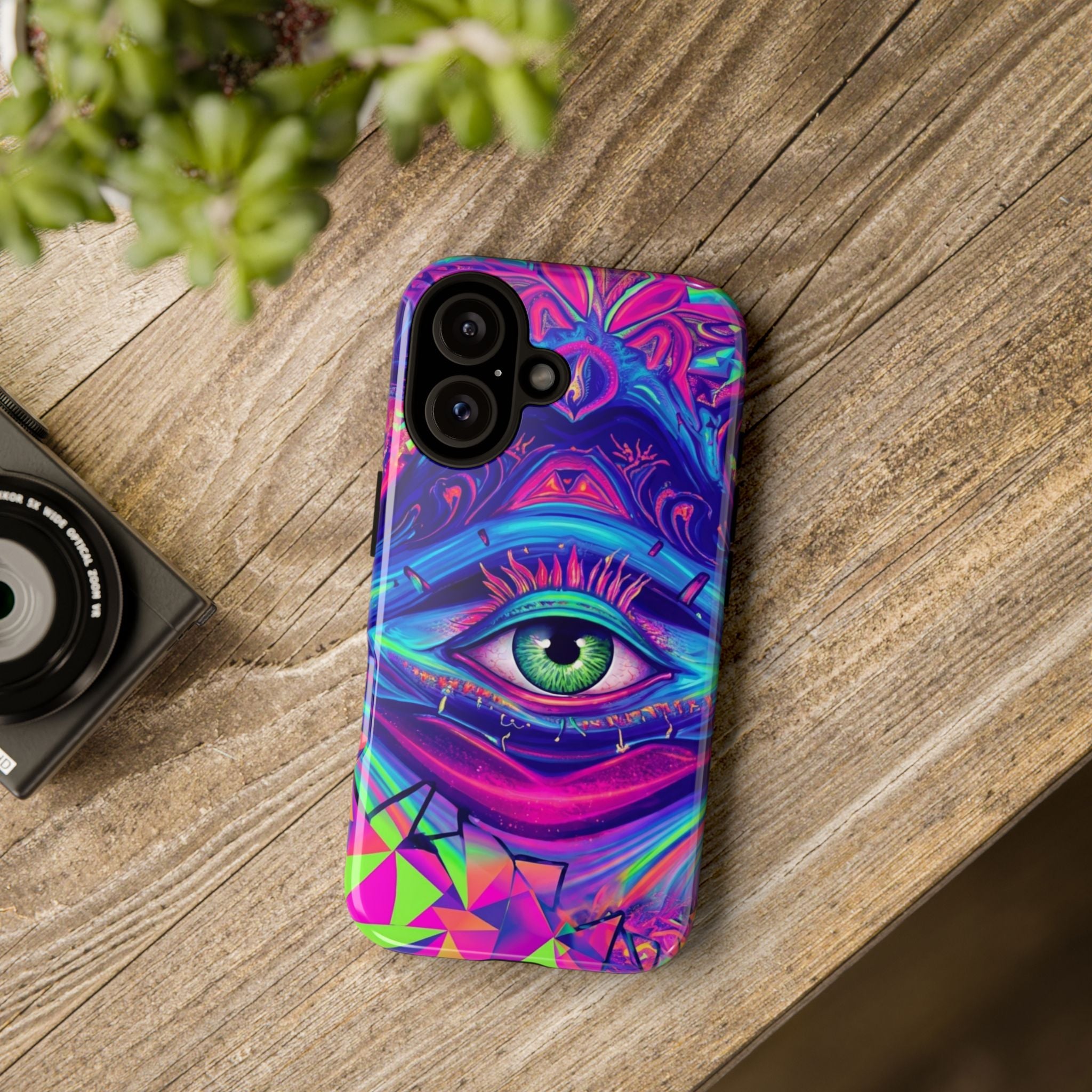 Psychedelic Third Eye Phone Case — Vibrant Retro Trippy Protective Cover
