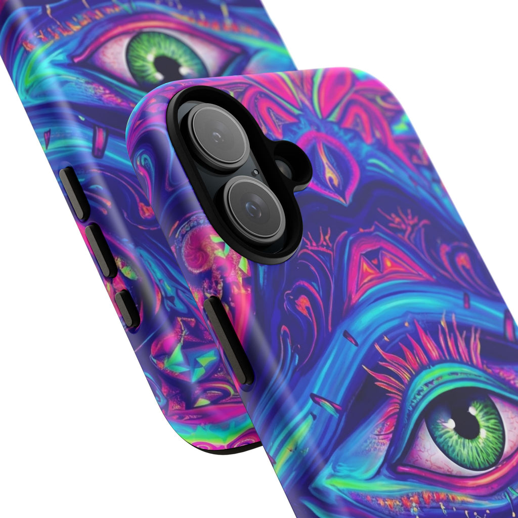 Psychedelic Third Eye Phone Case — Vibrant Retro Trippy Protective Cover