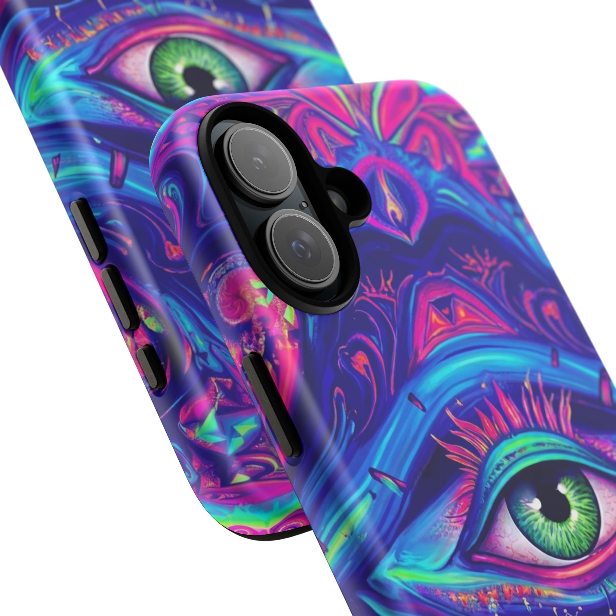 Psychedelic Third Eye Phone Case — Vibrant Retro Trippy Protective Cover