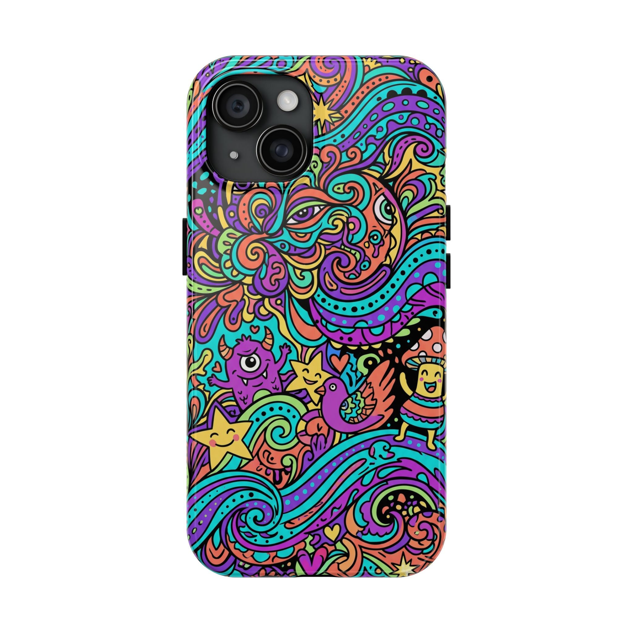 Psychedelic Doodle Wave | Tough Phone Cases