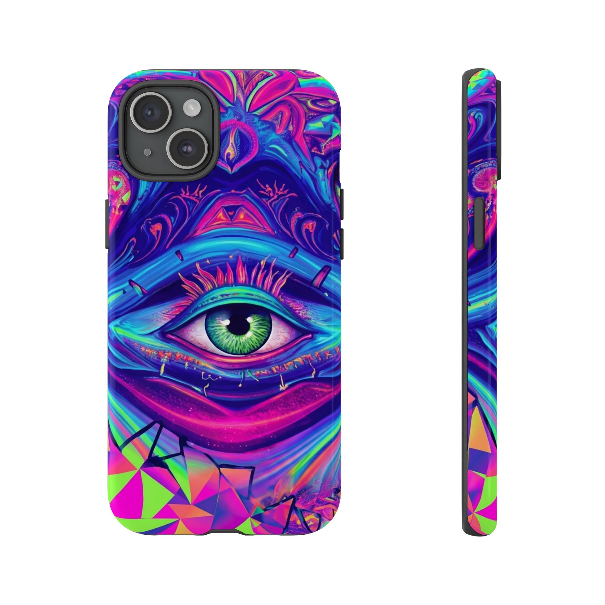Psychedelic Third Eye Phone Case — Vibrant Retro Trippy Protective Cover