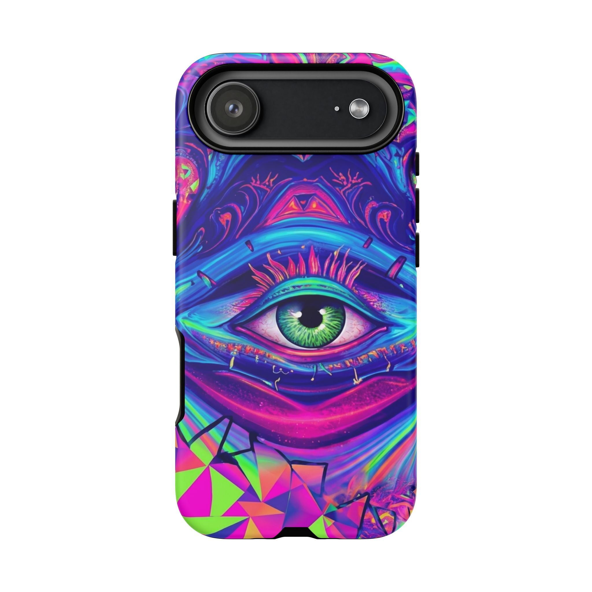 Psychedelic Third Eye Phone Case — Vibrant Retro Trippy Protective Cover