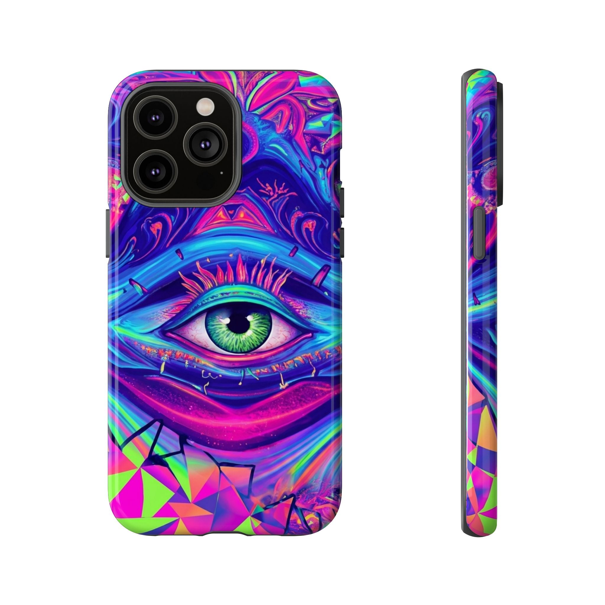 Psychedelic Third Eye Phone Case — Vibrant Retro Trippy Protective Cover